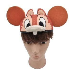 Vintage Disney Parks Chip & Dale Two Sided Mickey Mouse Ears Hat YOUTH Taiwan